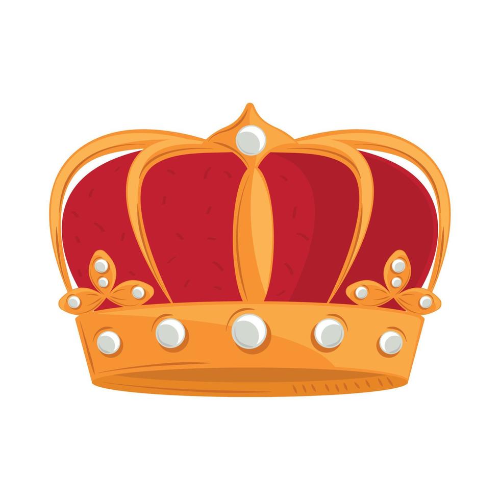 crown medieval icon vector