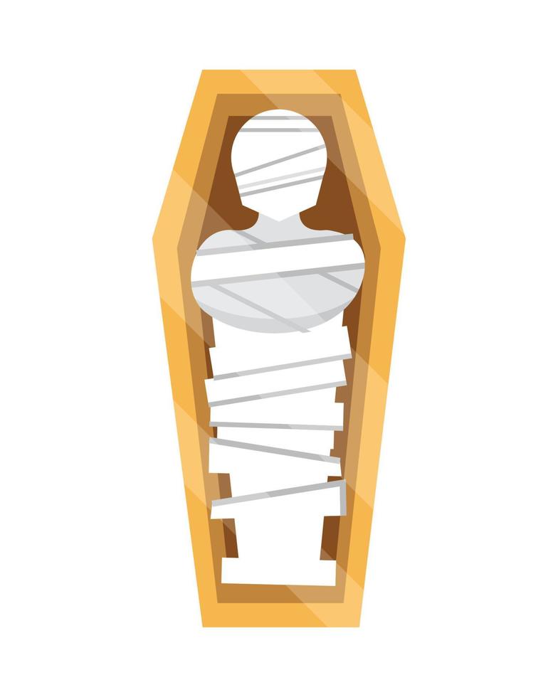 icono de momia egipcia vector