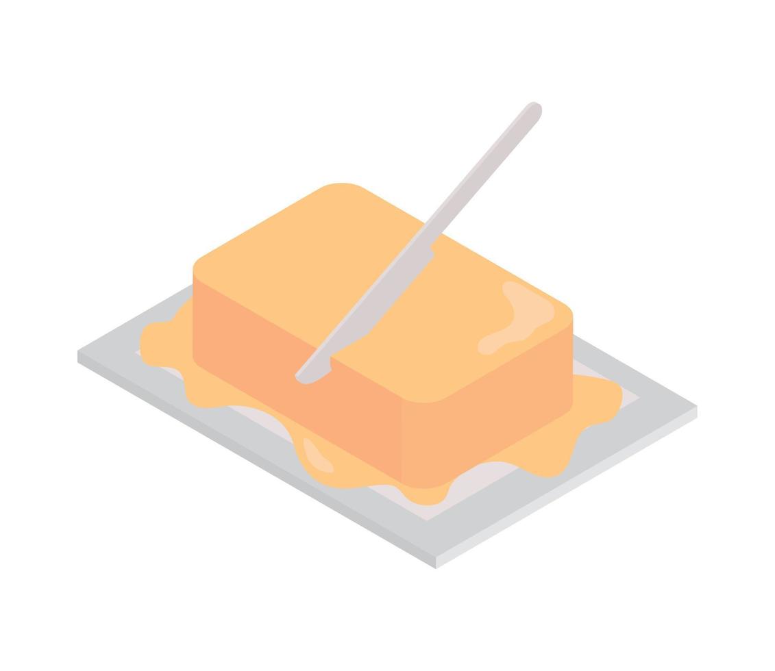 butter and knife vector