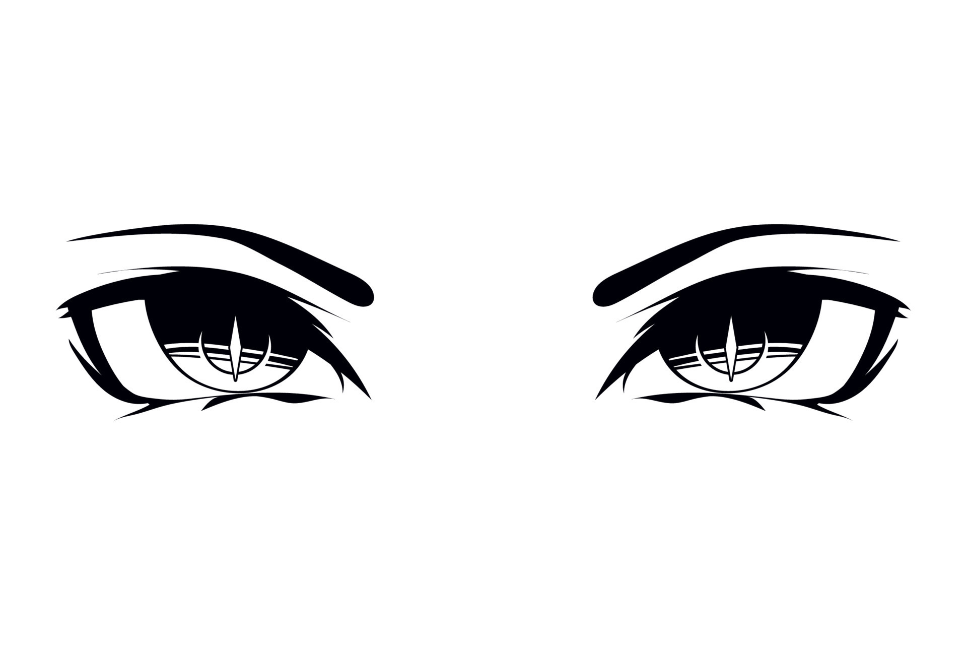 ojos femeninos de anime 10818056 Vector en Vecteezy