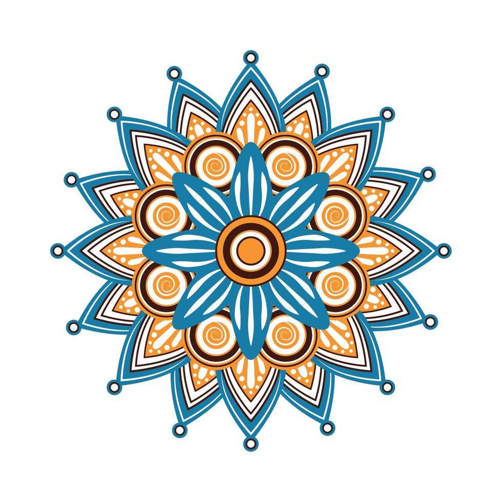 mandala decoration icon vector