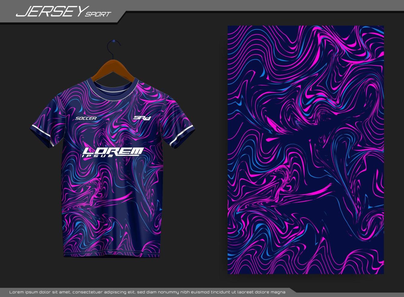 Jersey sports t-shirt. Soccer jersey for soccer club. Suitable for jersey, background, poster, etc. vector