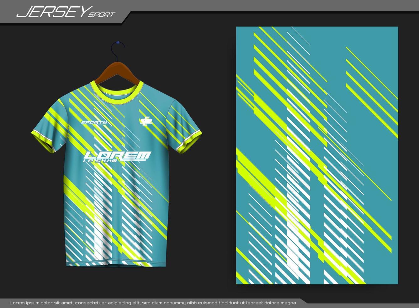 camiseta deportiva de punto. camiseta de fútbol para el club de fútbol. adecuado para jersey, fondo, afiche, etc. vector