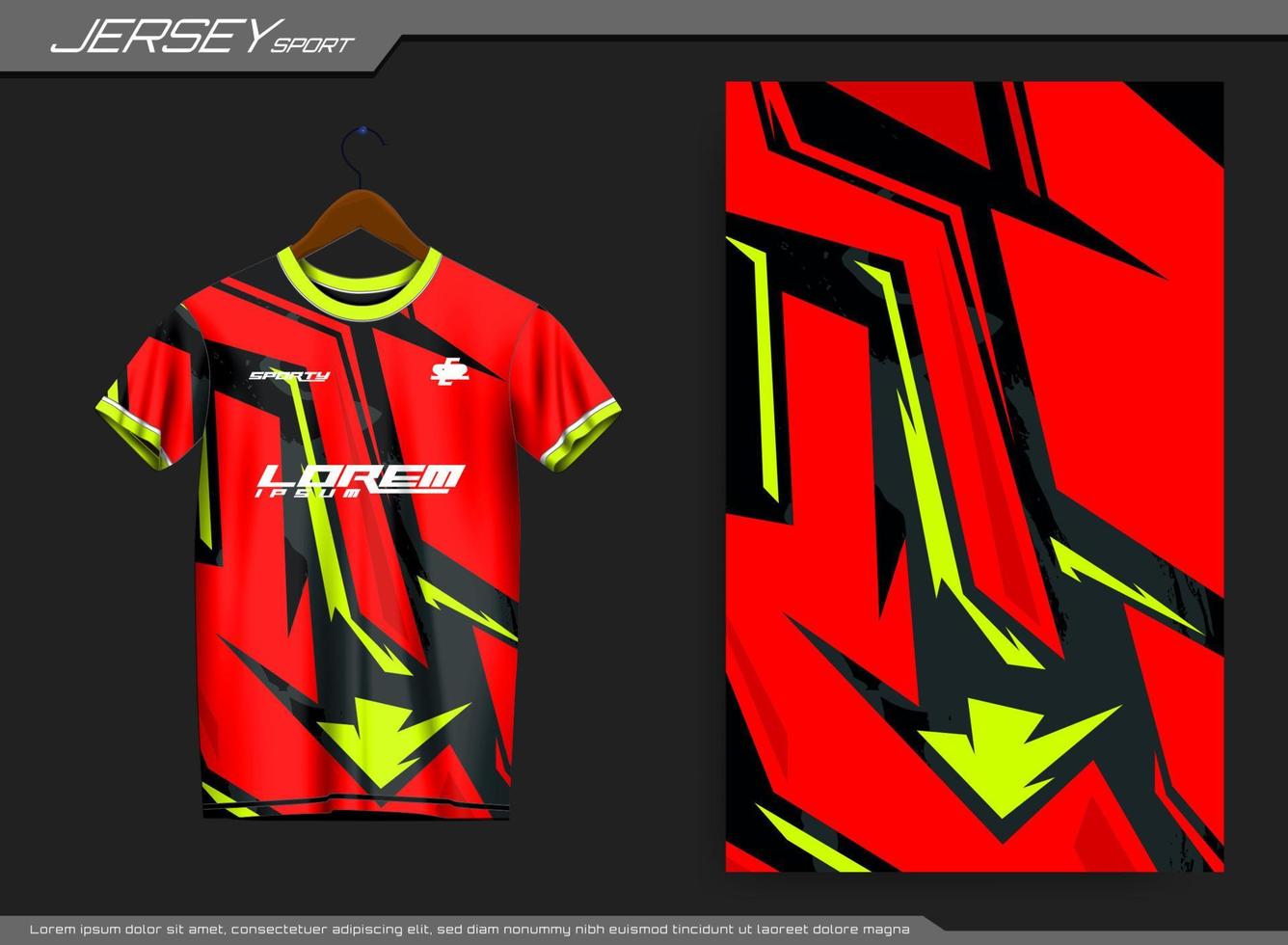 Jersey sports t-shirt. Soccer jersey for soccer club. Suitable for jersey, background, poster, etc. vector