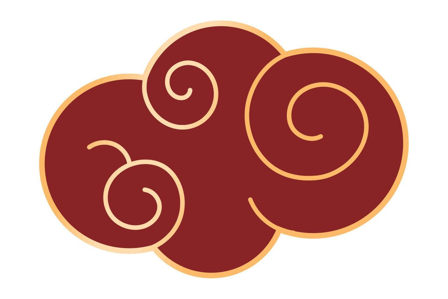 chinese cloud icon vector