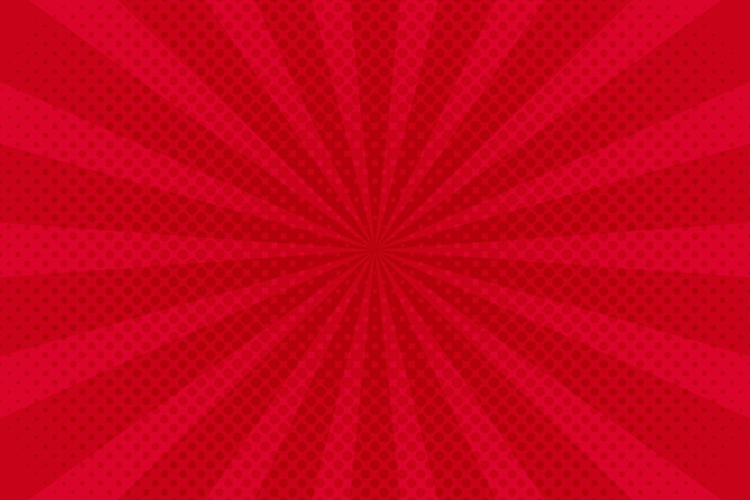 Pop art red background cartoon comic. Halftone pop art style retro. Vector illustration.