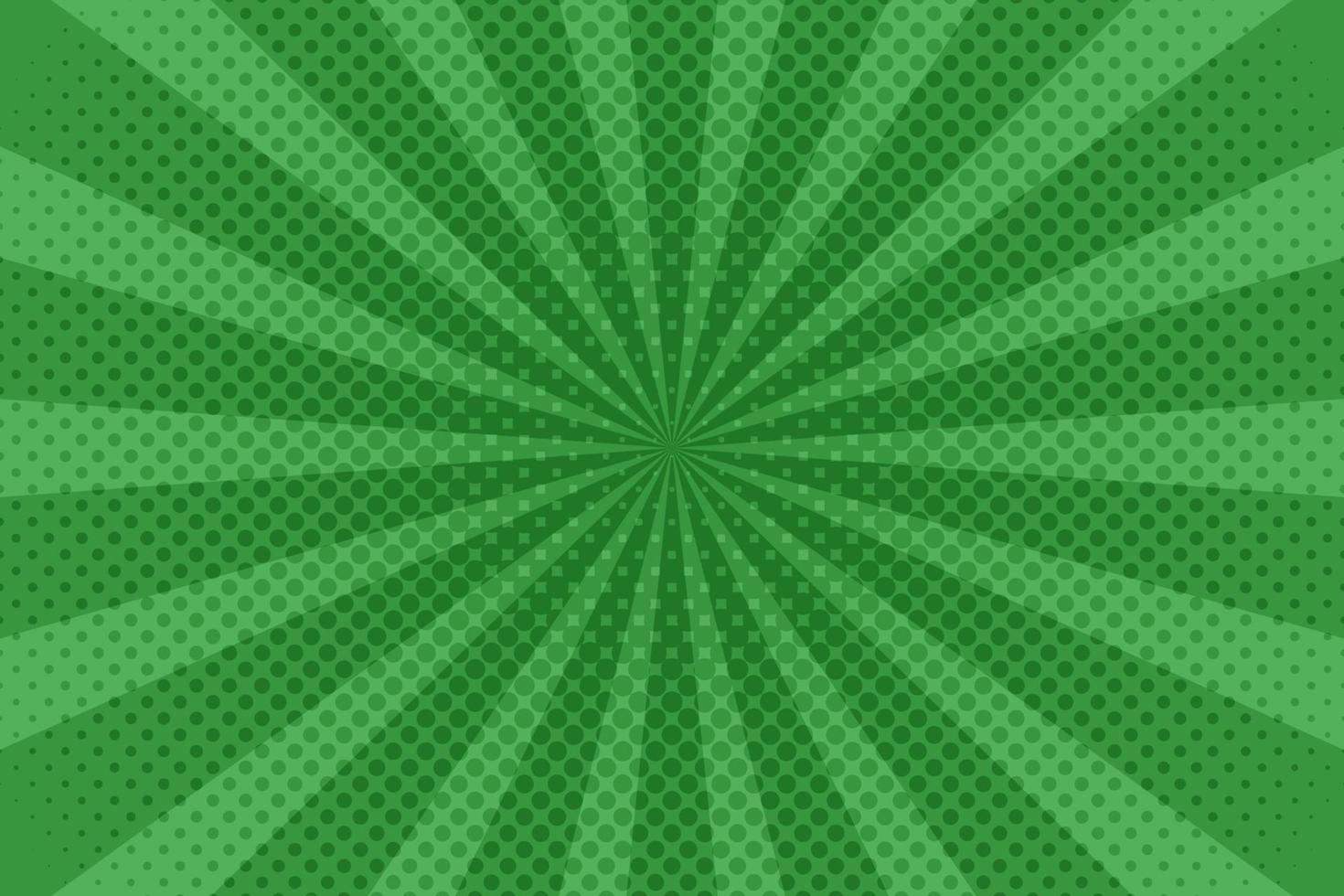 Pop art green background cartoon comic. Halftone pop art style retro. Vector illustration.