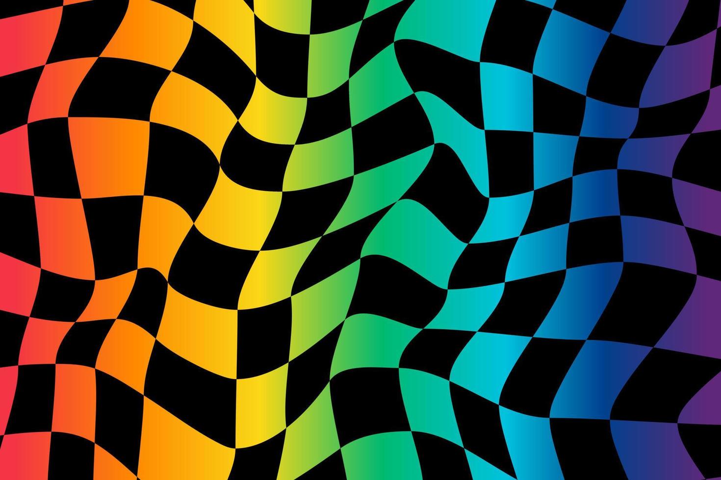 Abstract modern op art, checkered texture. Vector. vector