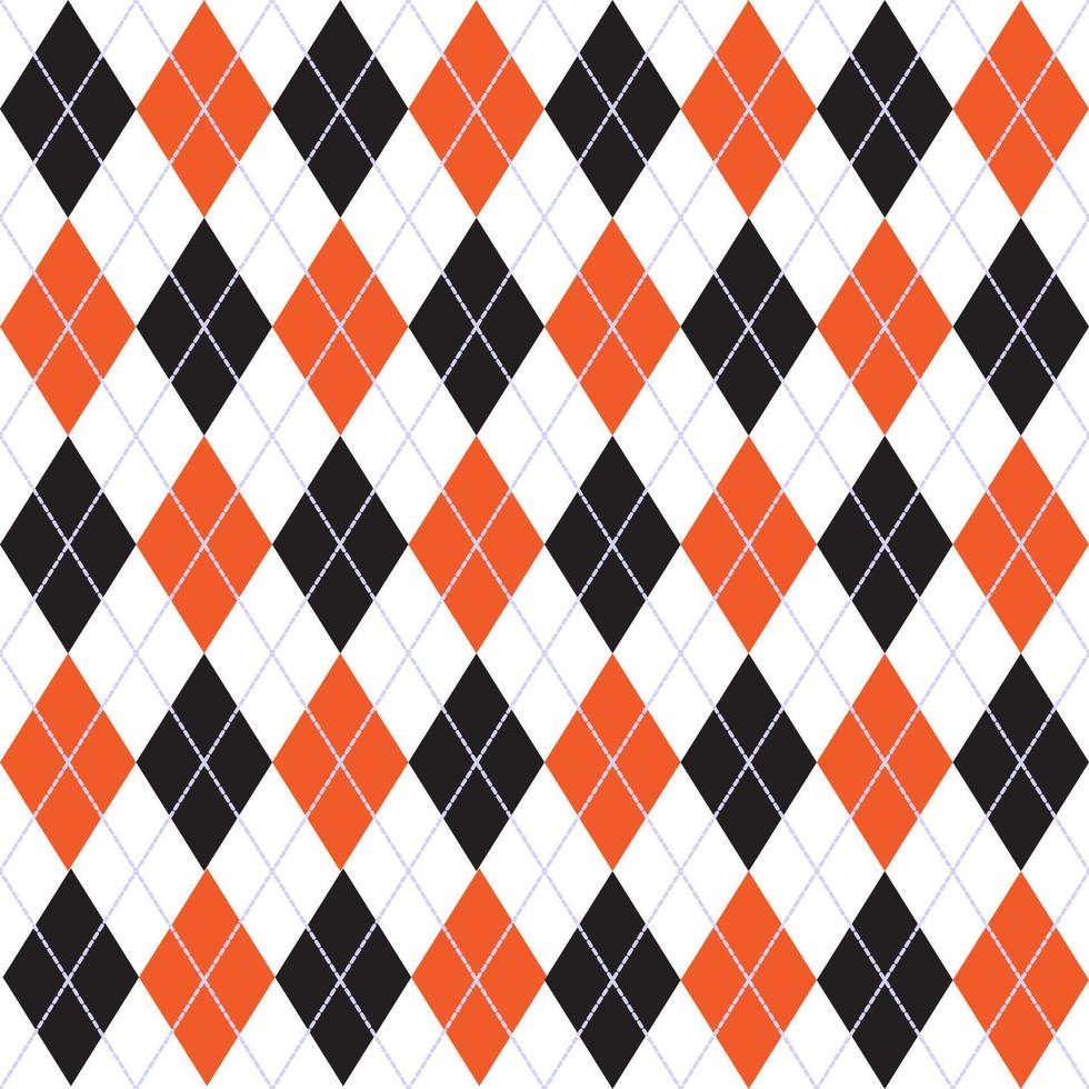 Argyle pattern seamless background. Vector illustration.