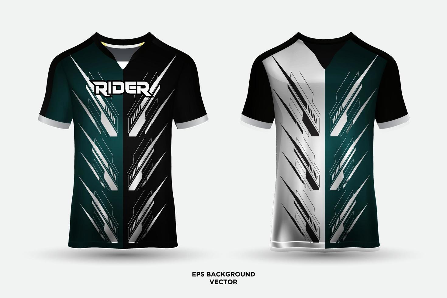 plantilla de diseño de camiseta moderna camiseta de uniforme de club de fútbol delante y detrás vector