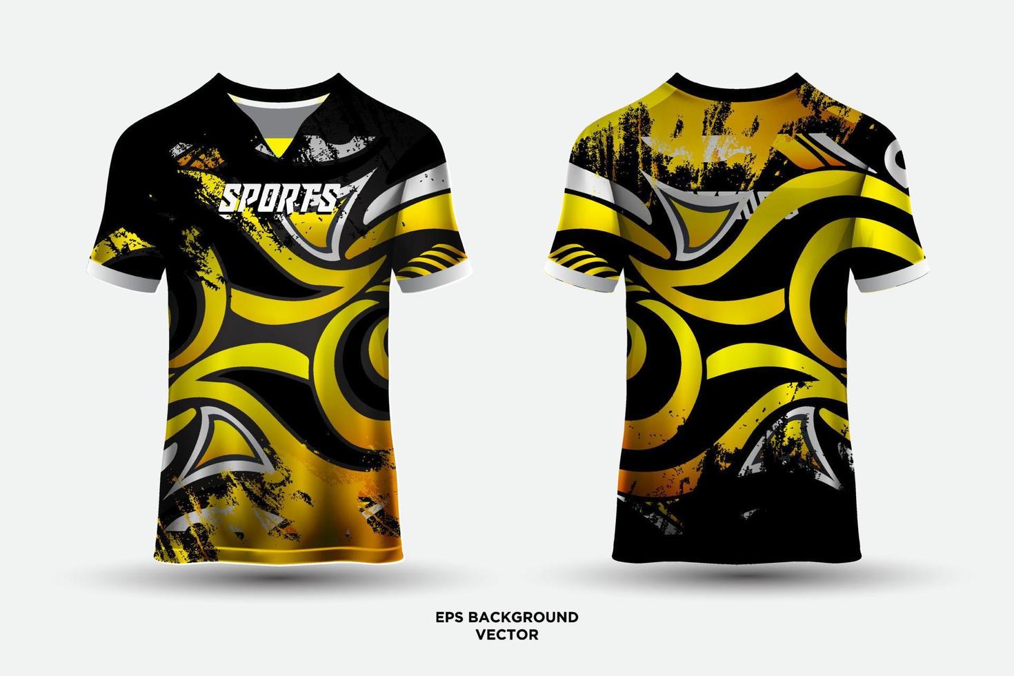 Modern Jersey Design Template Soccer Club Uniform T shirt Front And Back vector