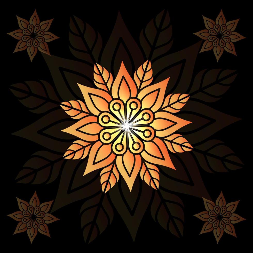 Elegant abstract mandala pattern design vector. vector