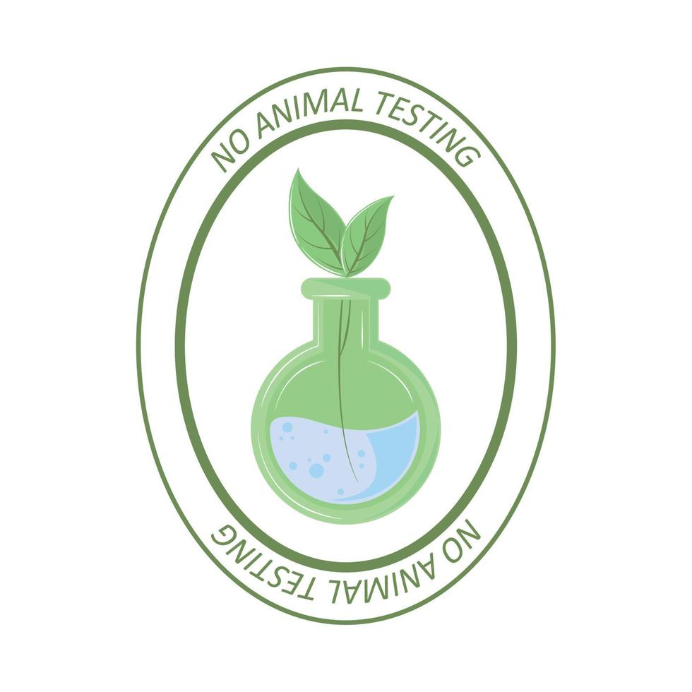 no animal testing product vector