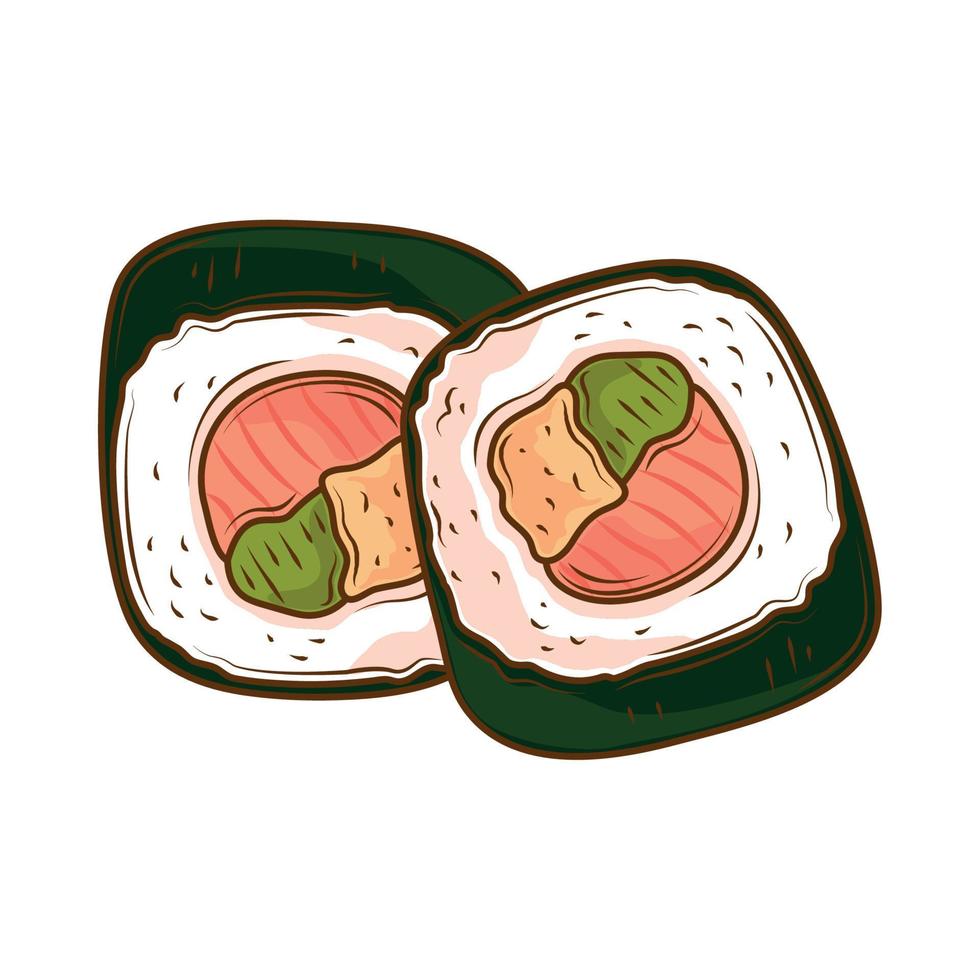 delicioso icono de sushi vector