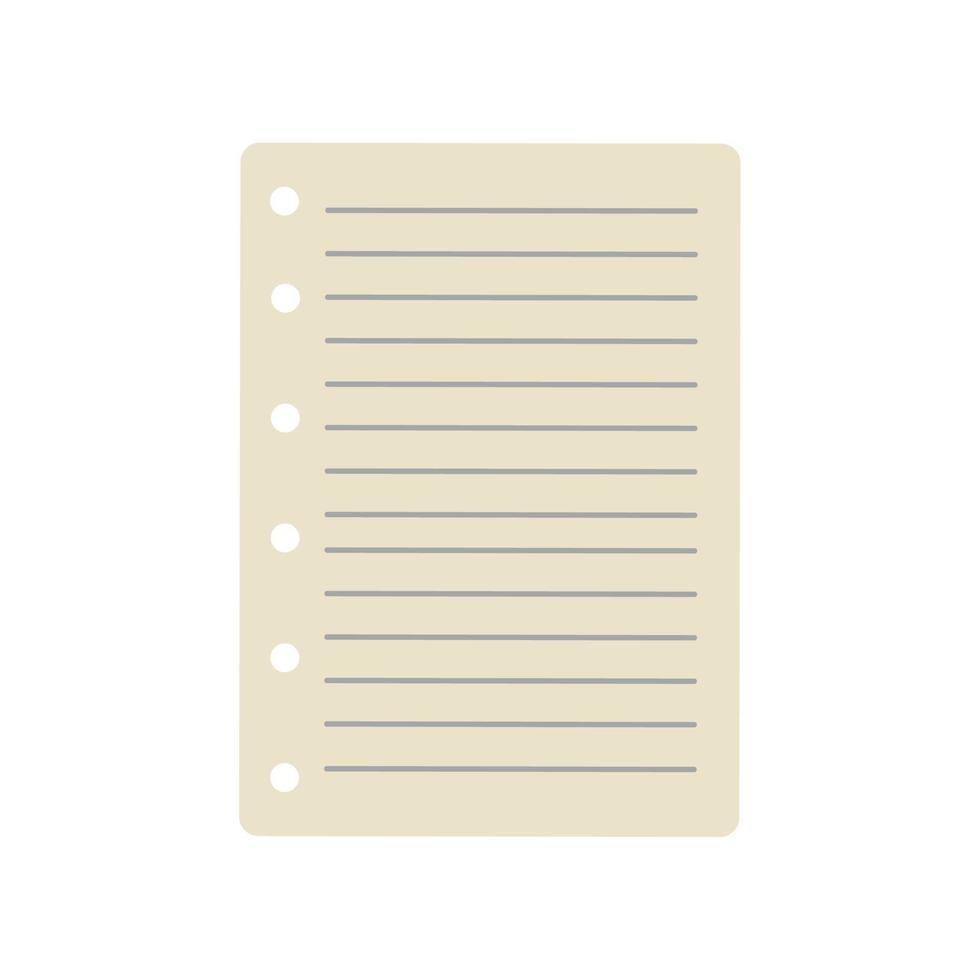 empty paper sheet vector