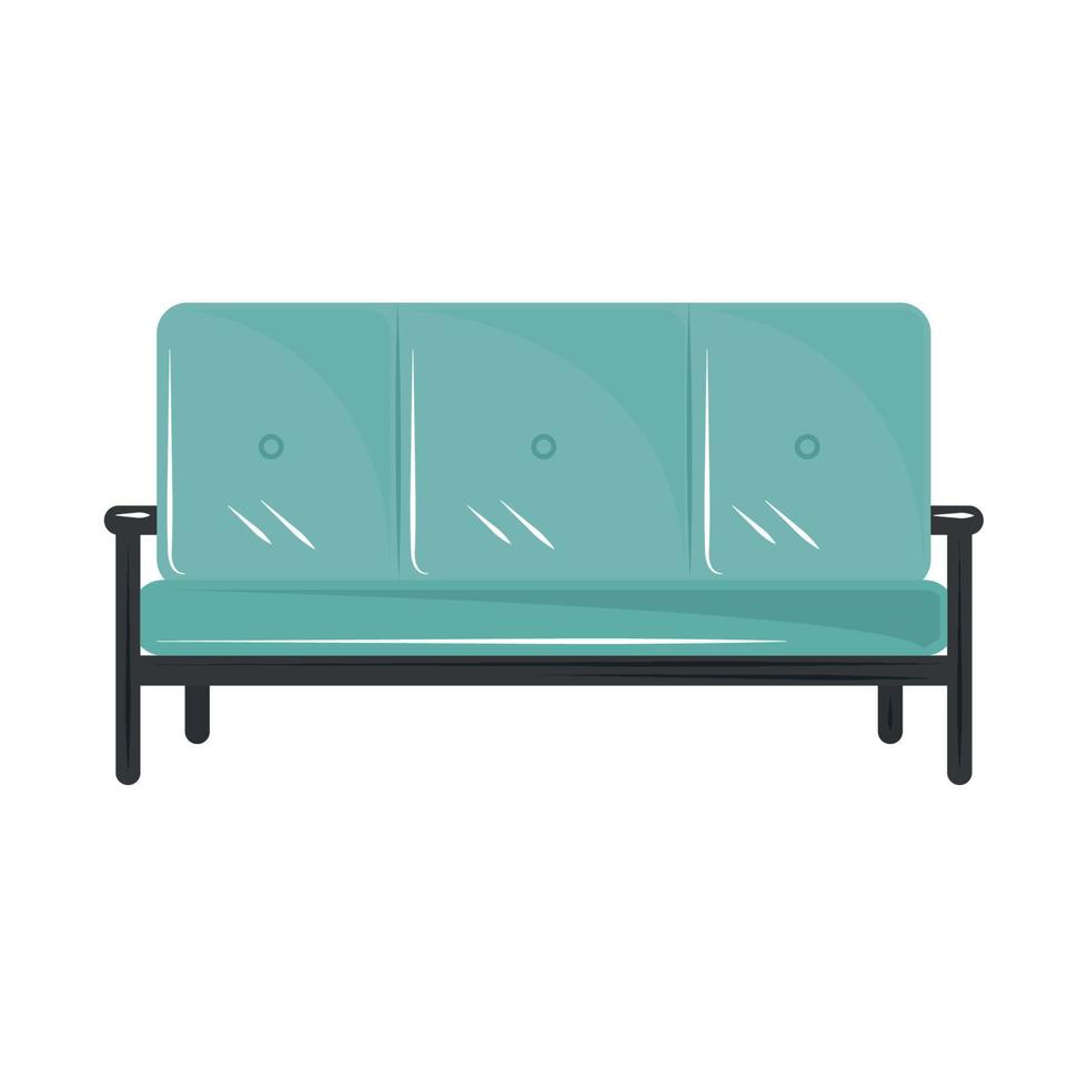 sofa furniture icon vector