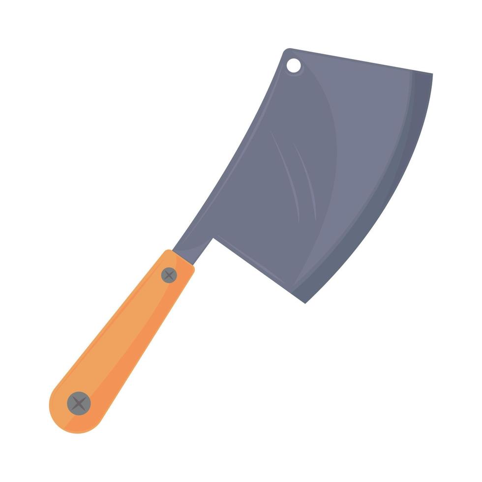 cleaver knife kitchen icon vector