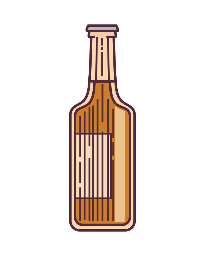 icono de botella de cerveza vector