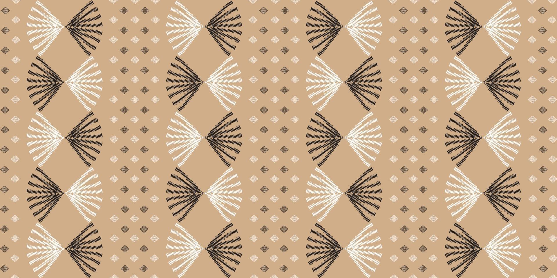 Freehand embroidery pattern micro hatch line motif running stitch simple geo design. Seamless embroidered concentric texture all over print block for man shirt, ladies dress fabric, shop window vector