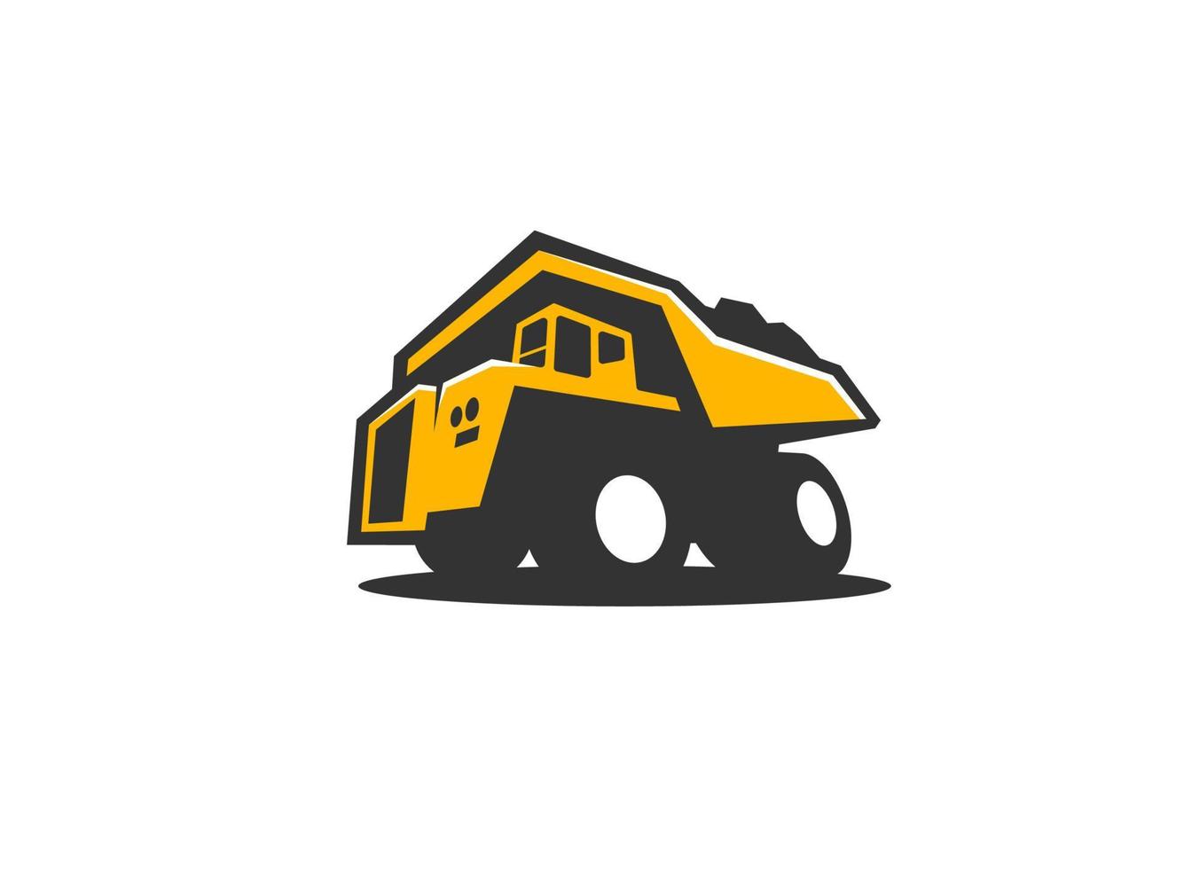 vector de plantilla de logotipo de camión volquete. ilustración creativa para plantilla de logotipo.