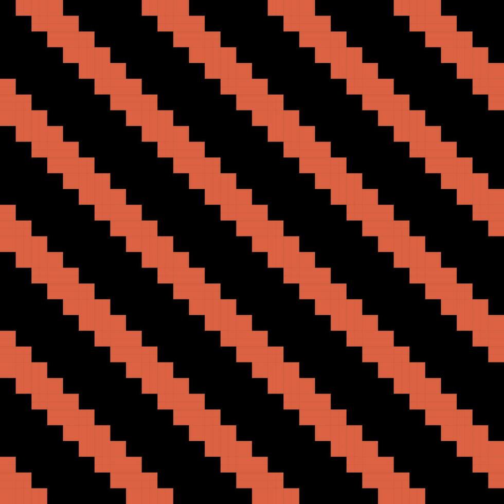 seamless pattern orange zigzag stripes on black background. vector