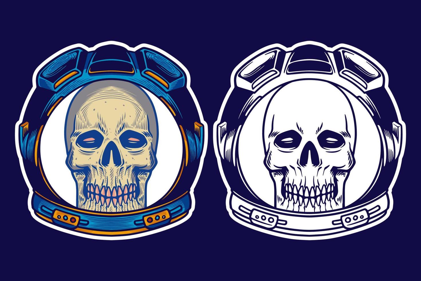 SKULL SET 4-22 vector