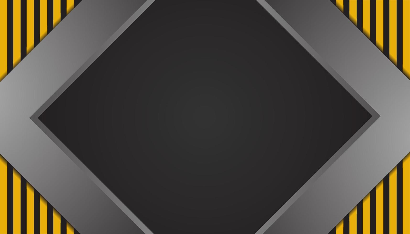 construction background, silver and yellow design background template vector
