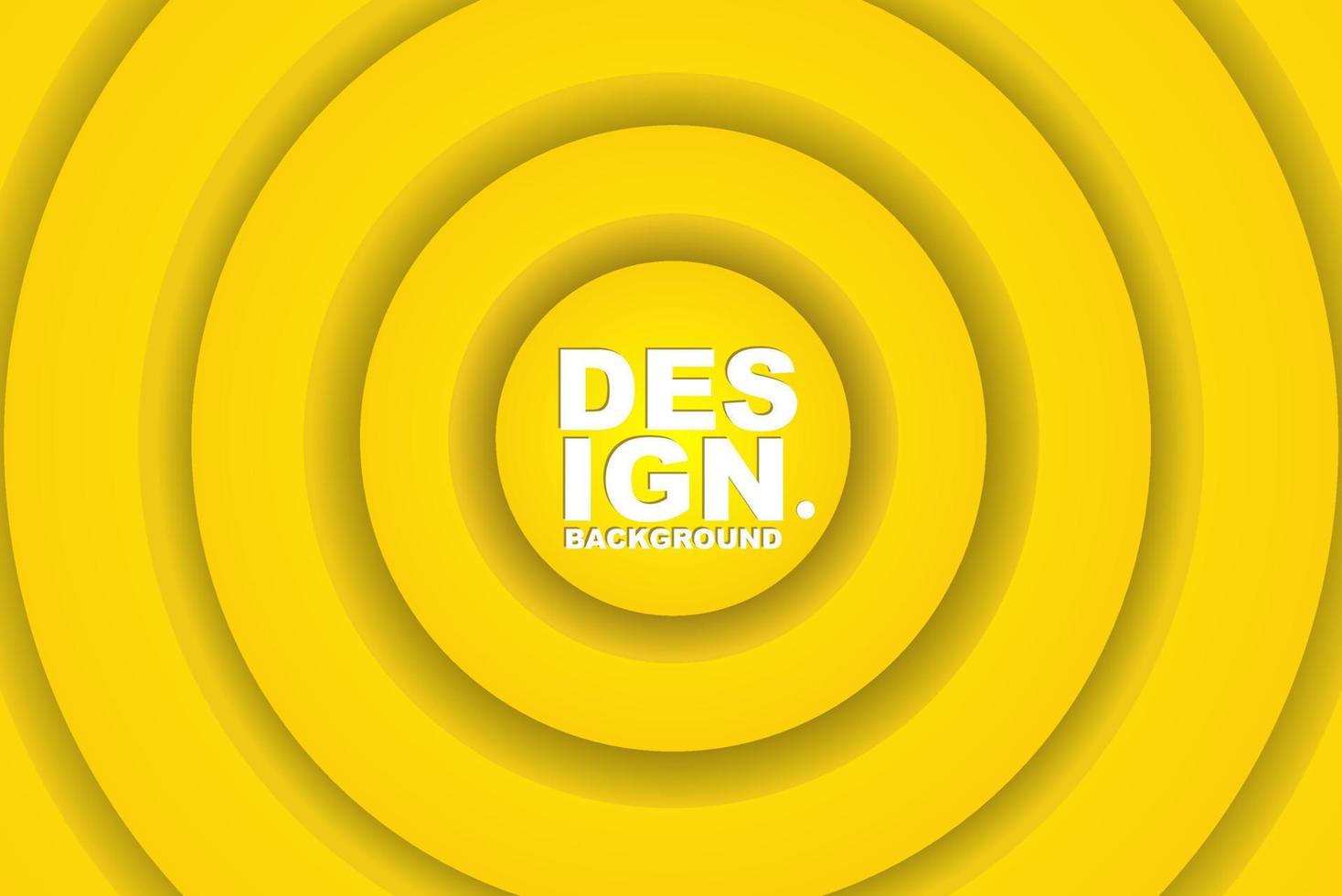 la pancarta de fondo en forma de círculo amarillo es adecuada para papel tapiz, afiches, pancartas y publicaciones en redes sociales vector