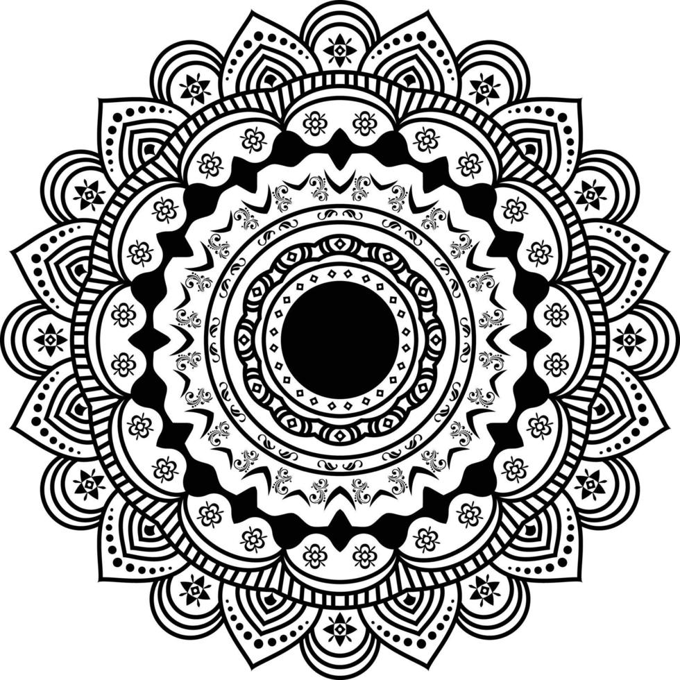 diseño vectorial mandala, patrón de diseño dibujado a mano de relajación vectorial mandala, plantilla mandala para tarjetas de decoración de página, libro, logotipos, diseño de mandala floral, estilo floral mandala vector