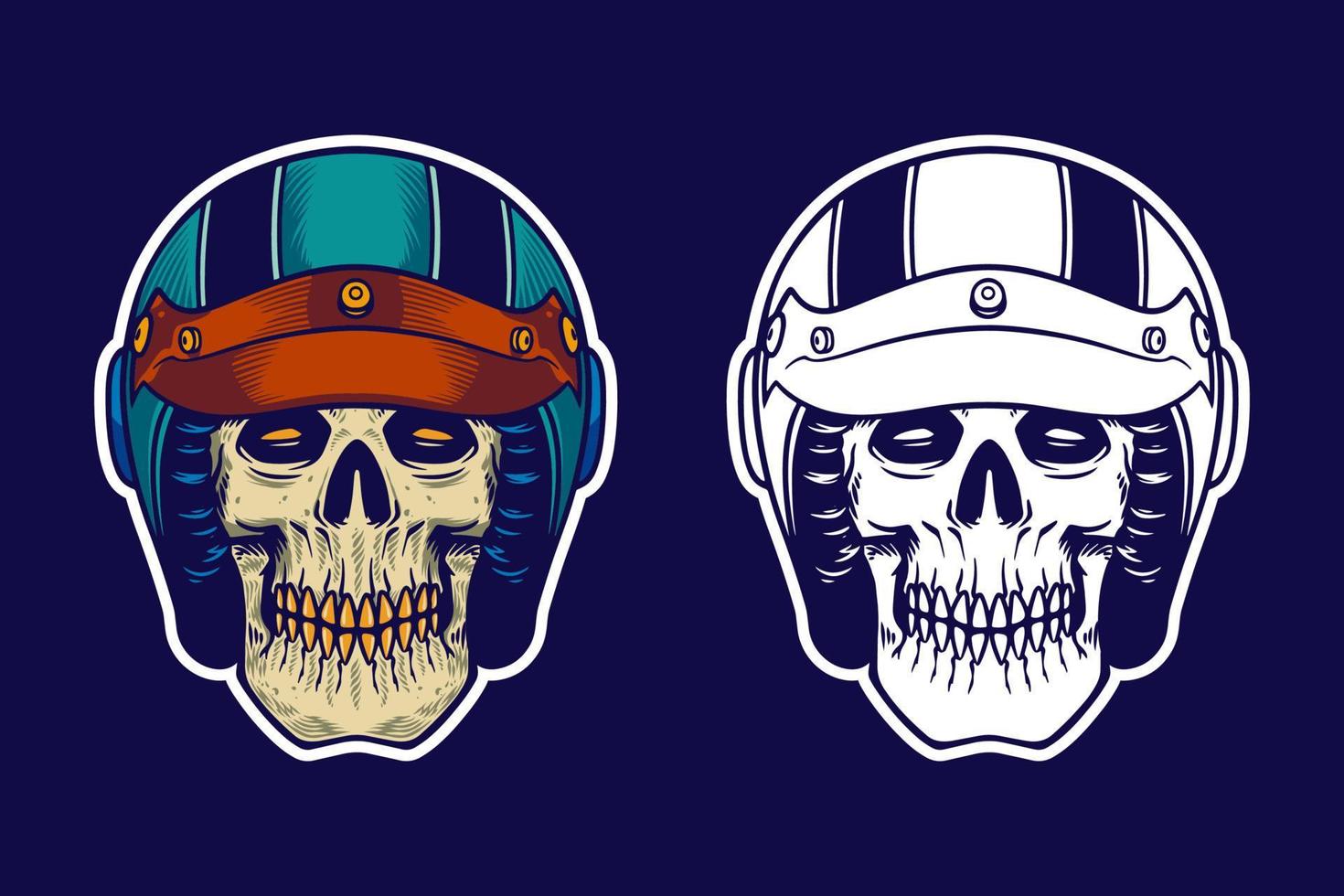SKULL SET 4-03 vector