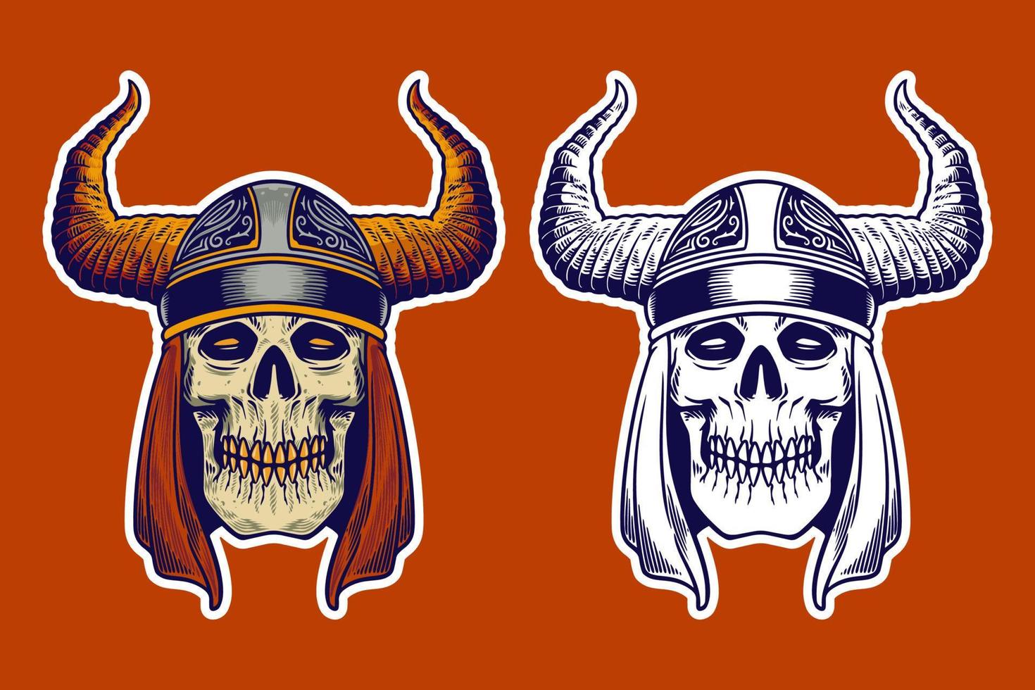 SKULL SET 4-24 vector