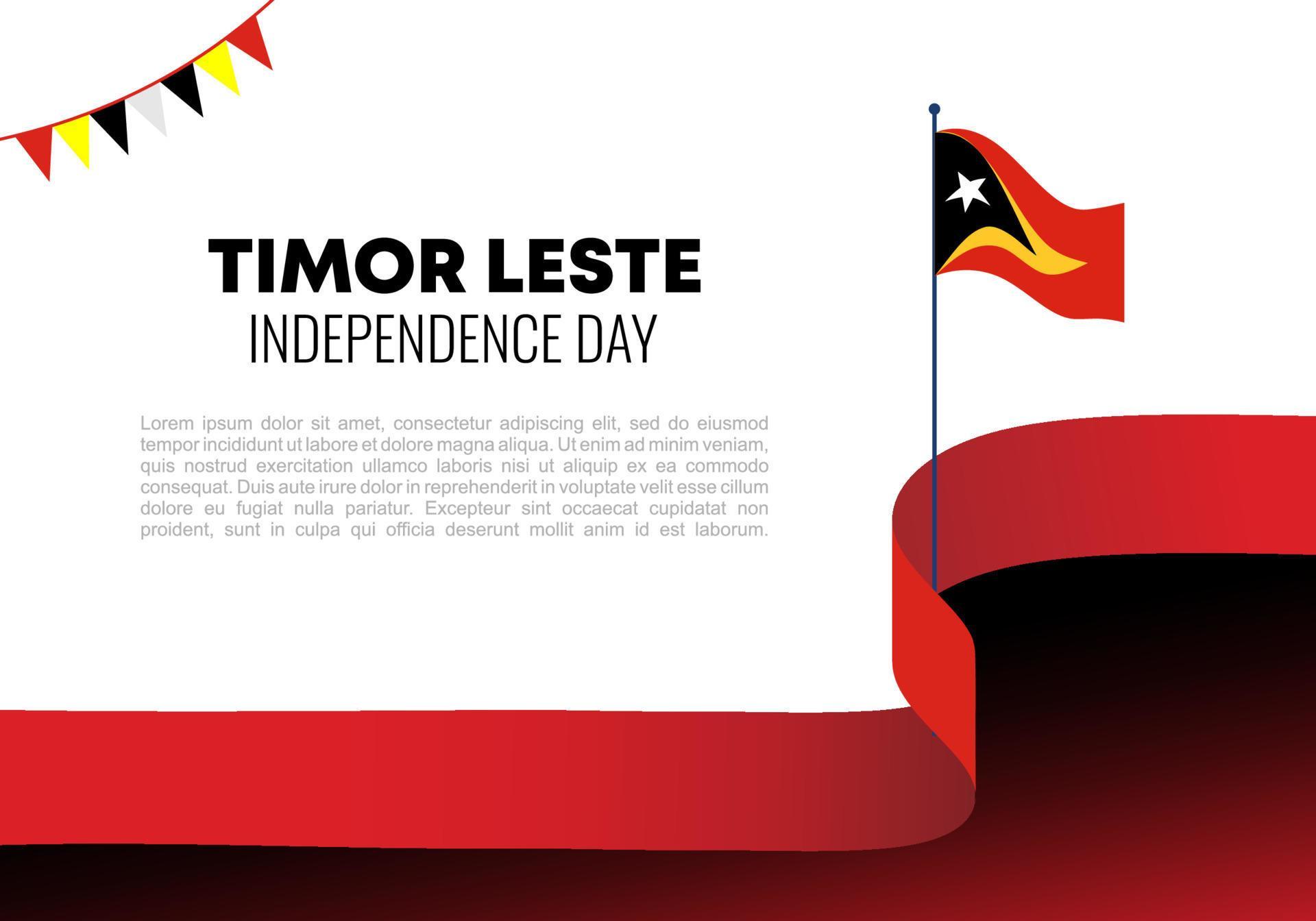 Timor Leste independence day background for celebration on May 20