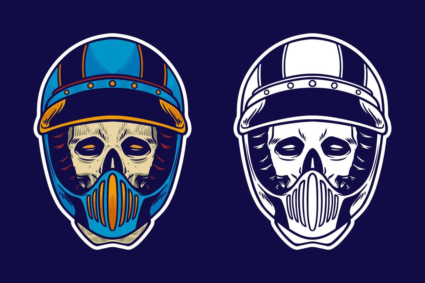 SKULL SET 4-04 vector