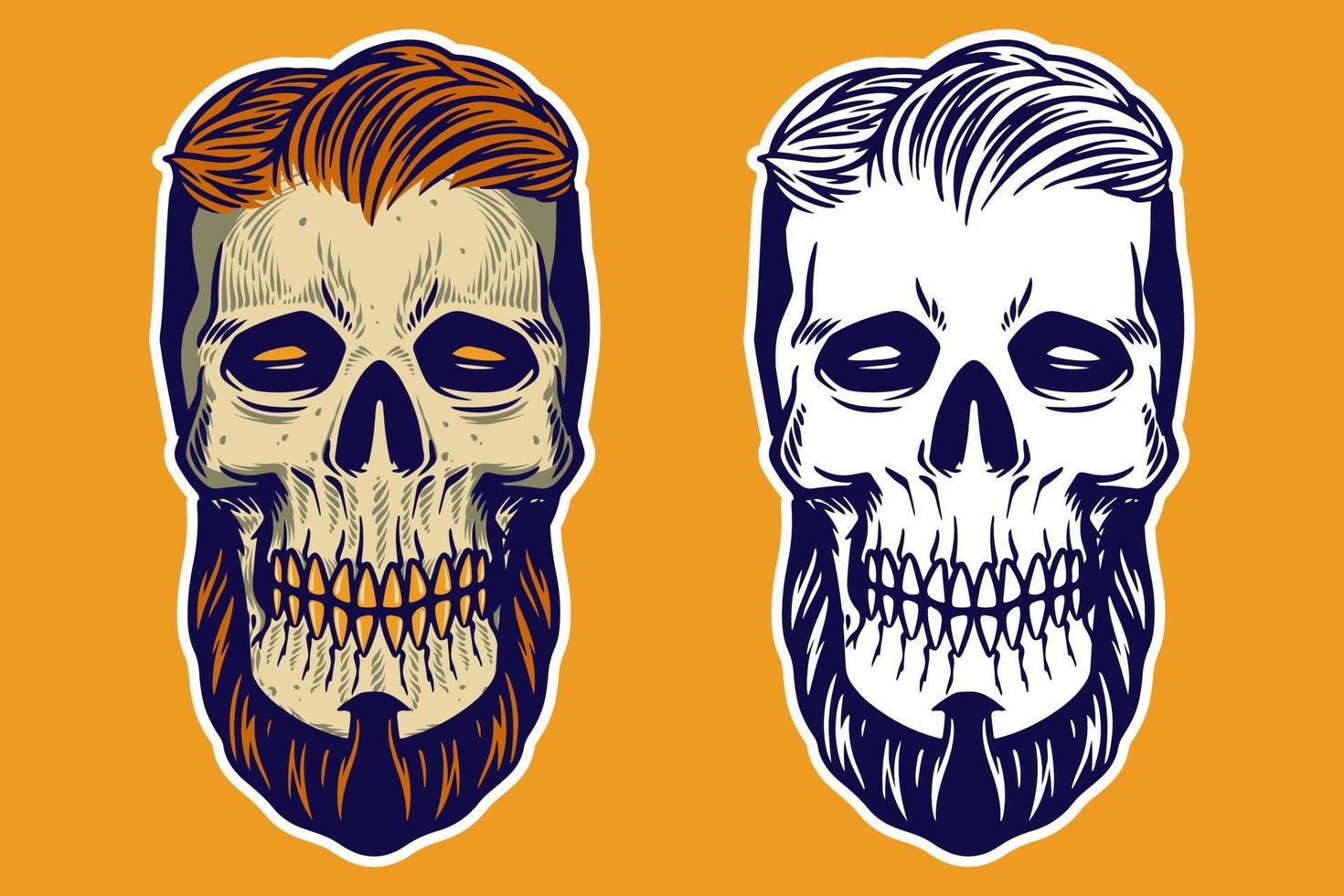 SKULL SET 4-10 vector