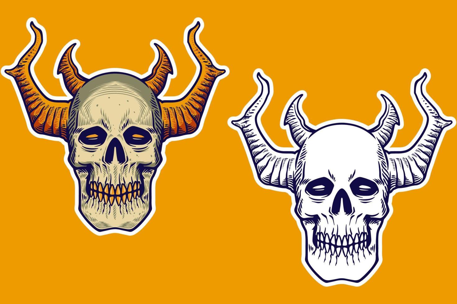 SKULL SET 4-26 vector