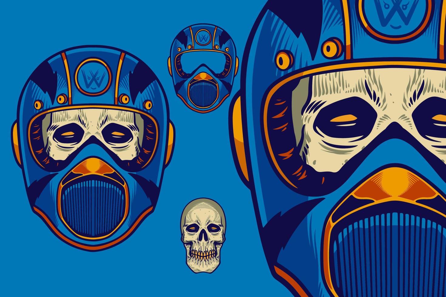 SKULL SET 3-06 vector