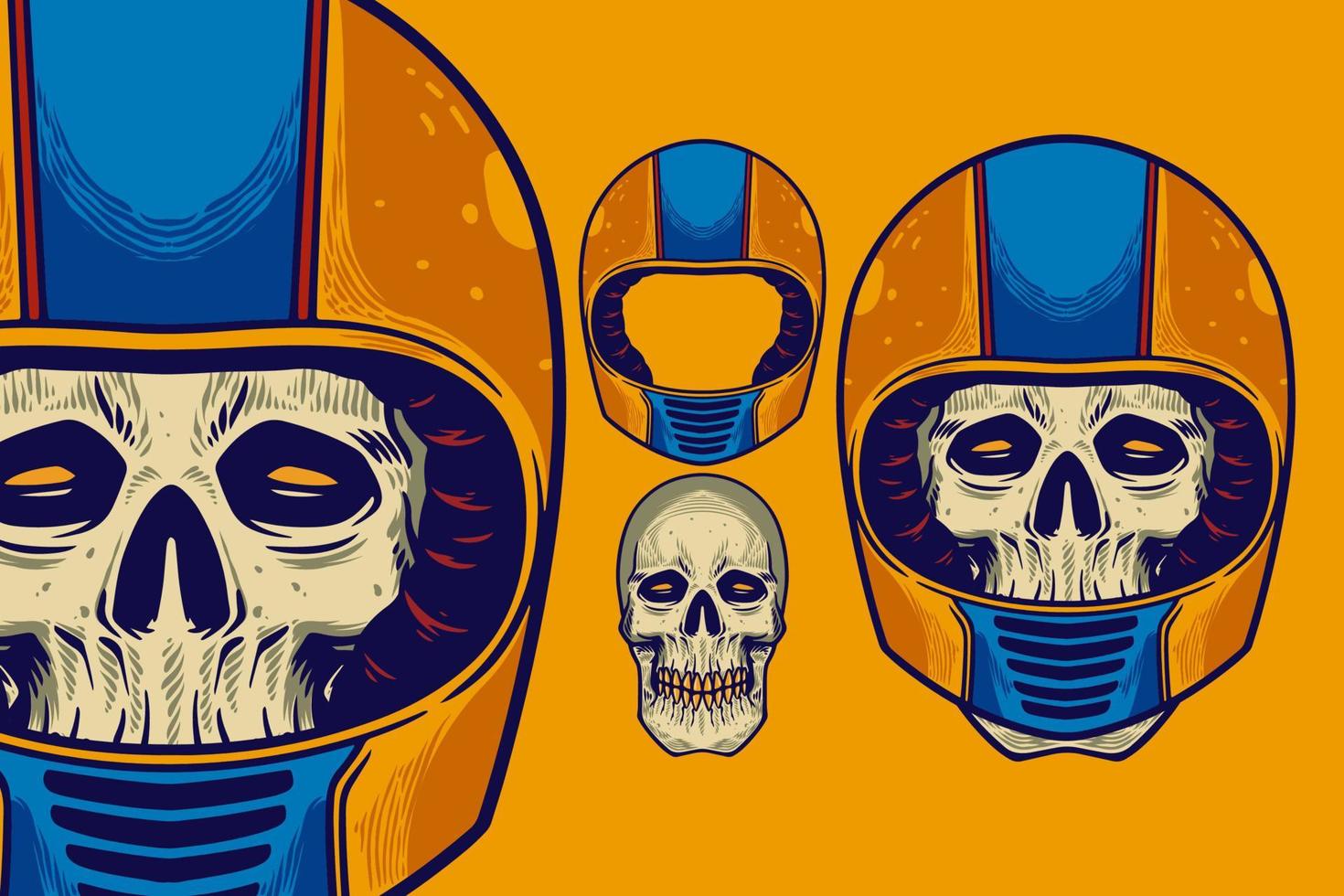 SKULL SET 3-05 vector