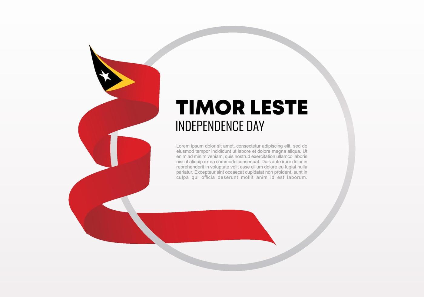 Timor Leste independence day background for celebration on May 20. vector