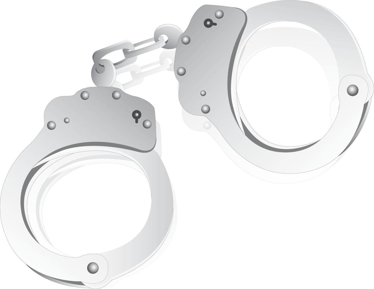 vector police handcuffs prisoner