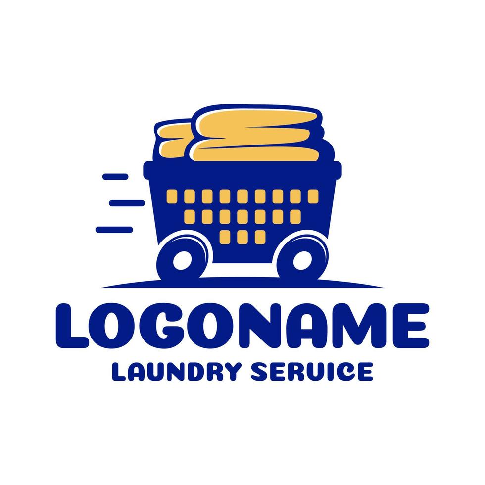 Laundry service logo template. laundry logo vector