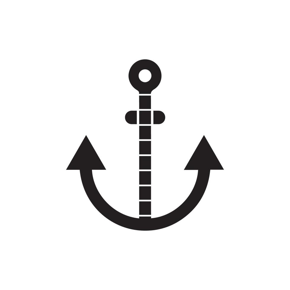 Anchor icon Logo Template vector illustration