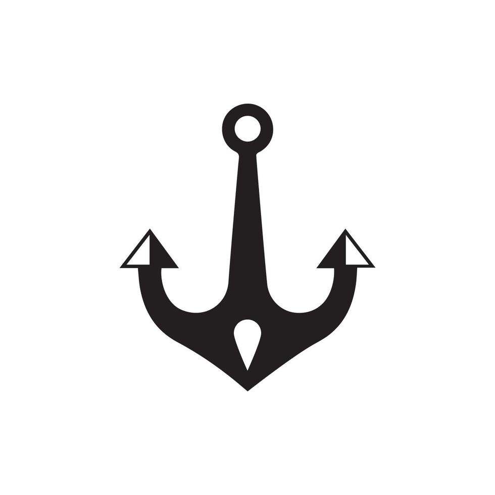 Anchor icon Logo Template vector illustration