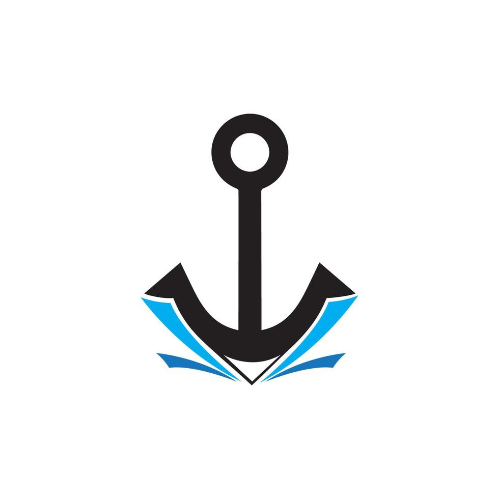 Anchor icon Logo Template vector illustration