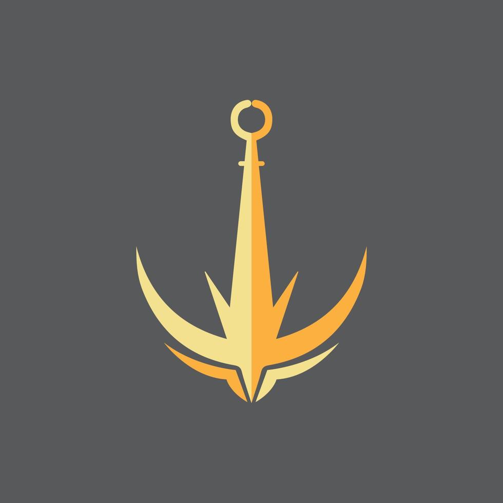 Anchor icon Logo Template vector illustration