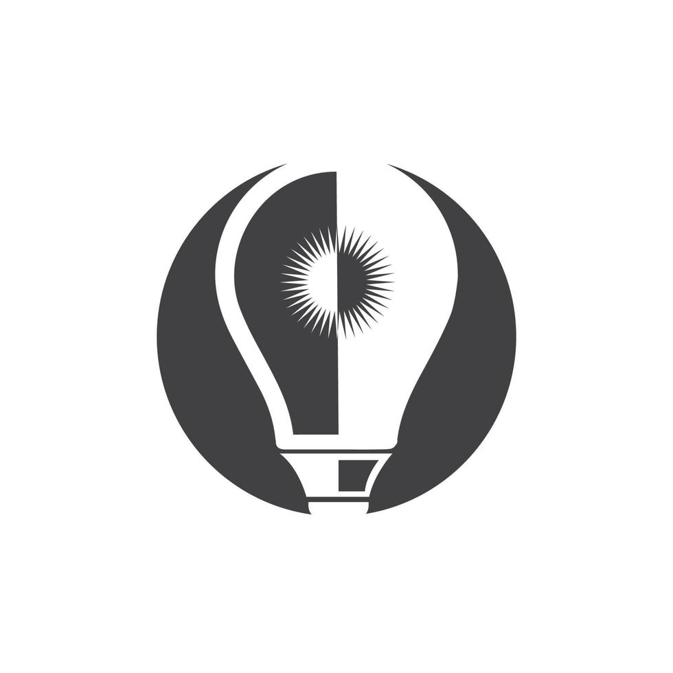 light bulb symbol vector design illustration