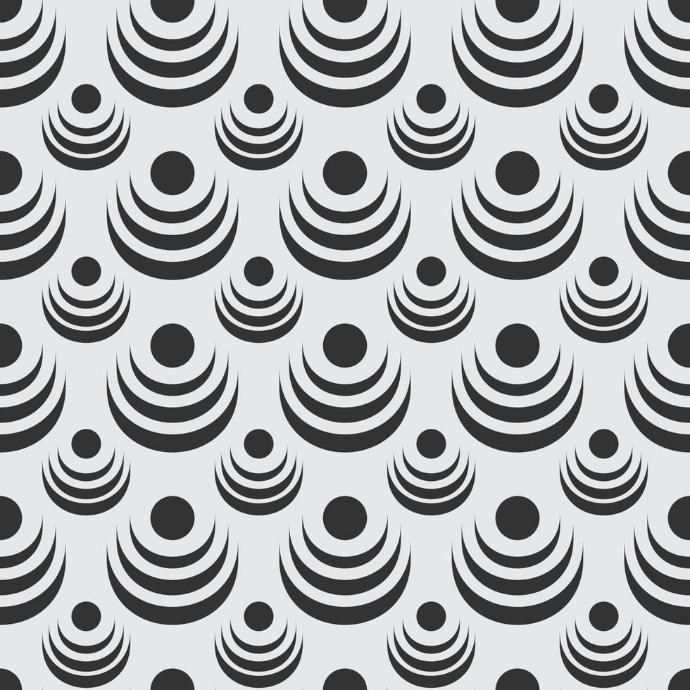 dot and geometry seamless pattern vector