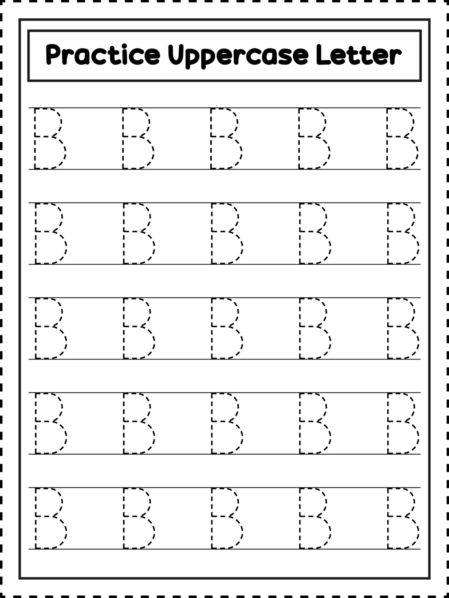 ABC Alphabet Letter Tracing Uppercase Letter B Handwriting Practice abc-alphabet-letter-tracing-uppercase-letter-b-handwriting-practice