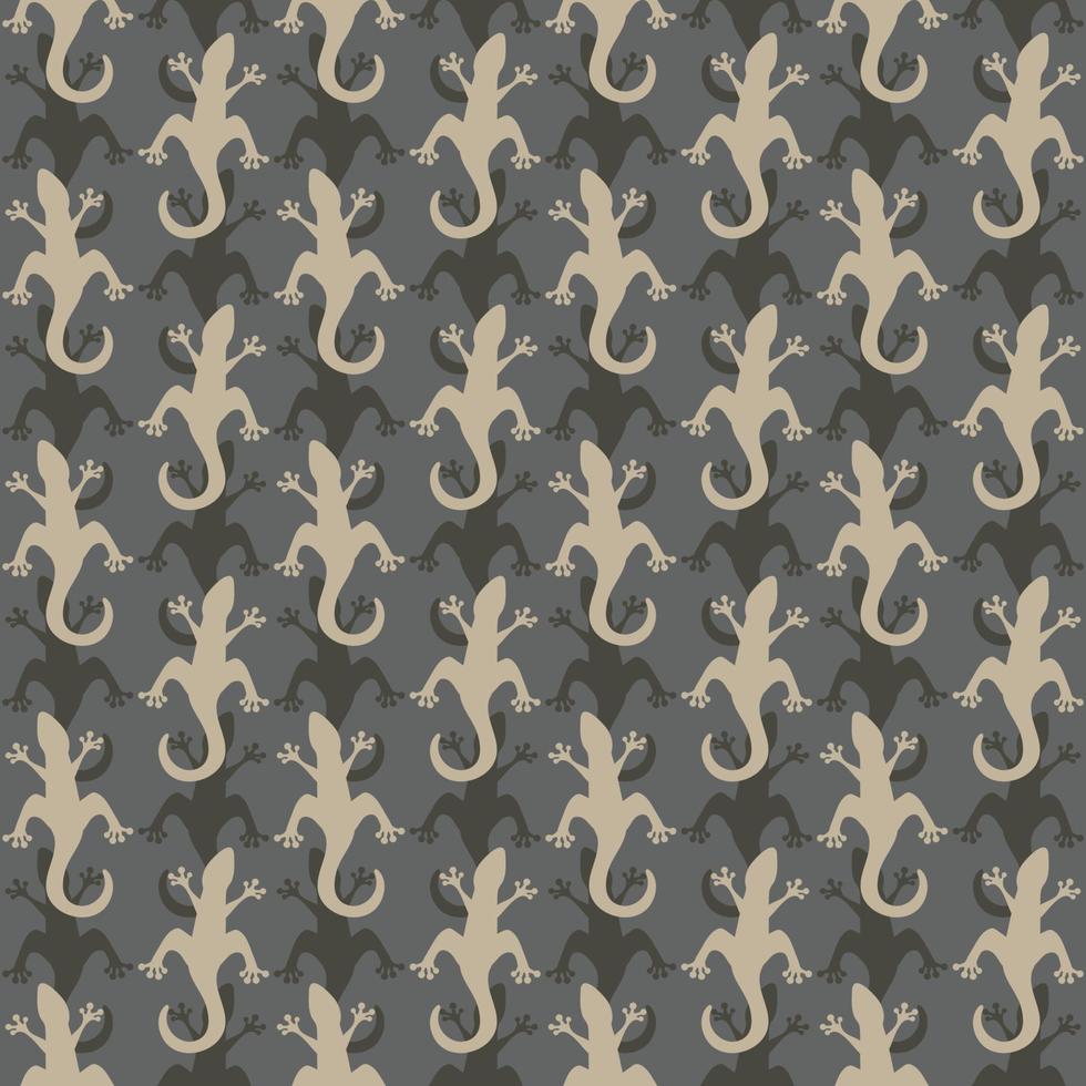 lizard ethnic animal seamless pattern vector