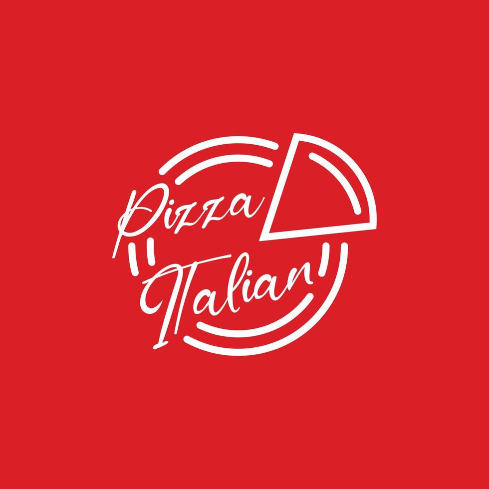 pizza logo illustration vector design