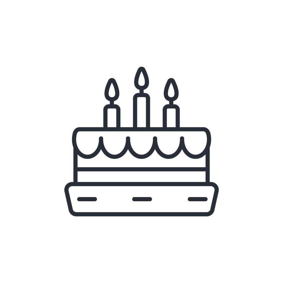 birthday cake icons  symbol vector elements for infographic web